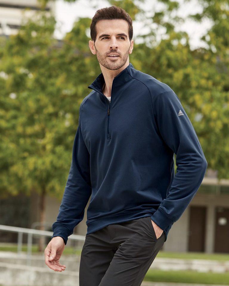 Download Home / Zipped Apparel / Adidas - Quarter-Zip Club Pullover